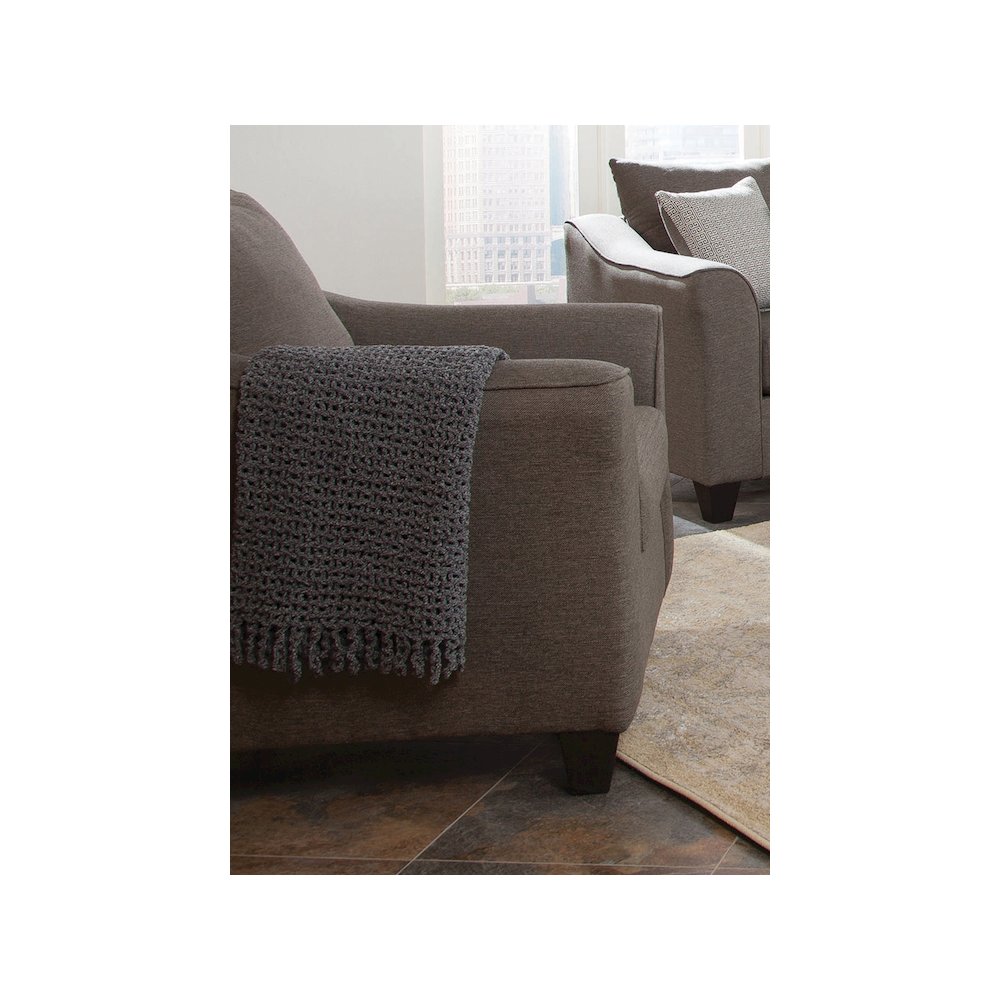 Salizar Upholstered Flared Arm Accent Chair Charcoal Grey