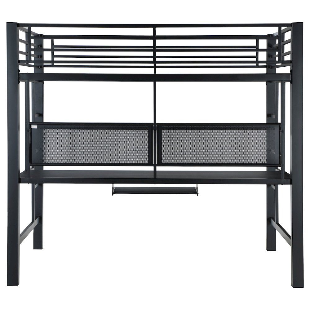 Avalon Full Workstation Loft Bed Black