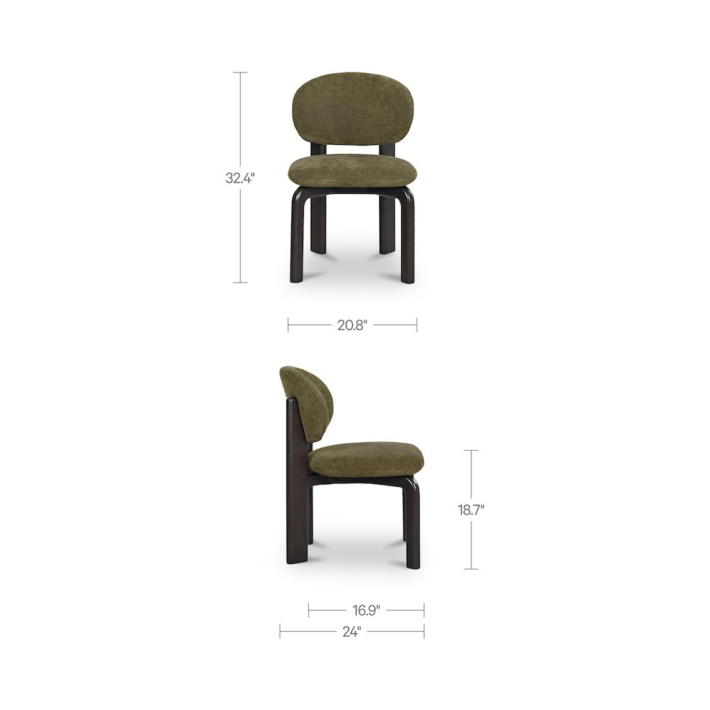 Sami Dining Chair Olive-Set of Two