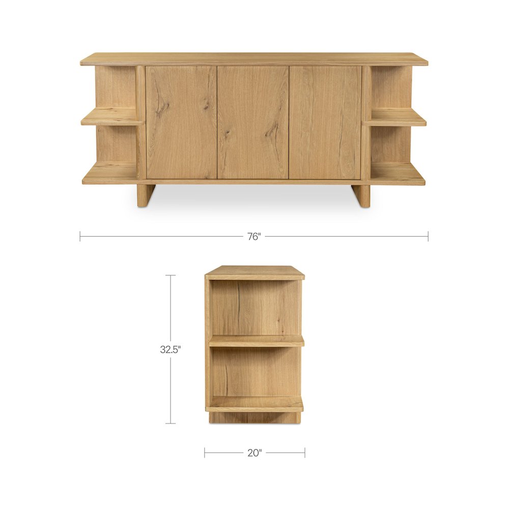Casey Sideboard Rustic Oak