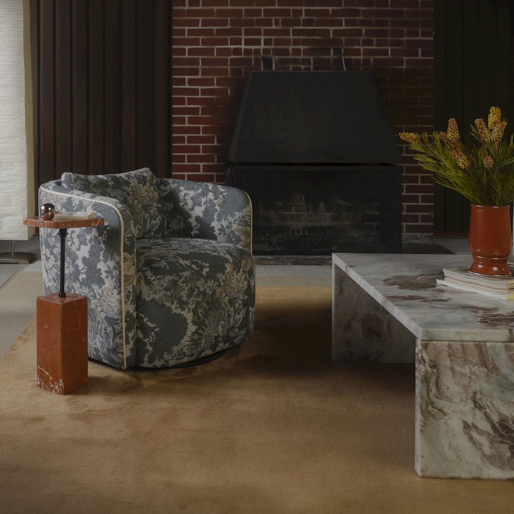 Caro Side Table Rosso Alicante Marble