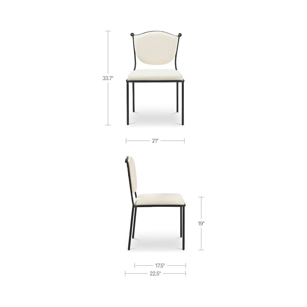 Ferris Dining Chair Cream
