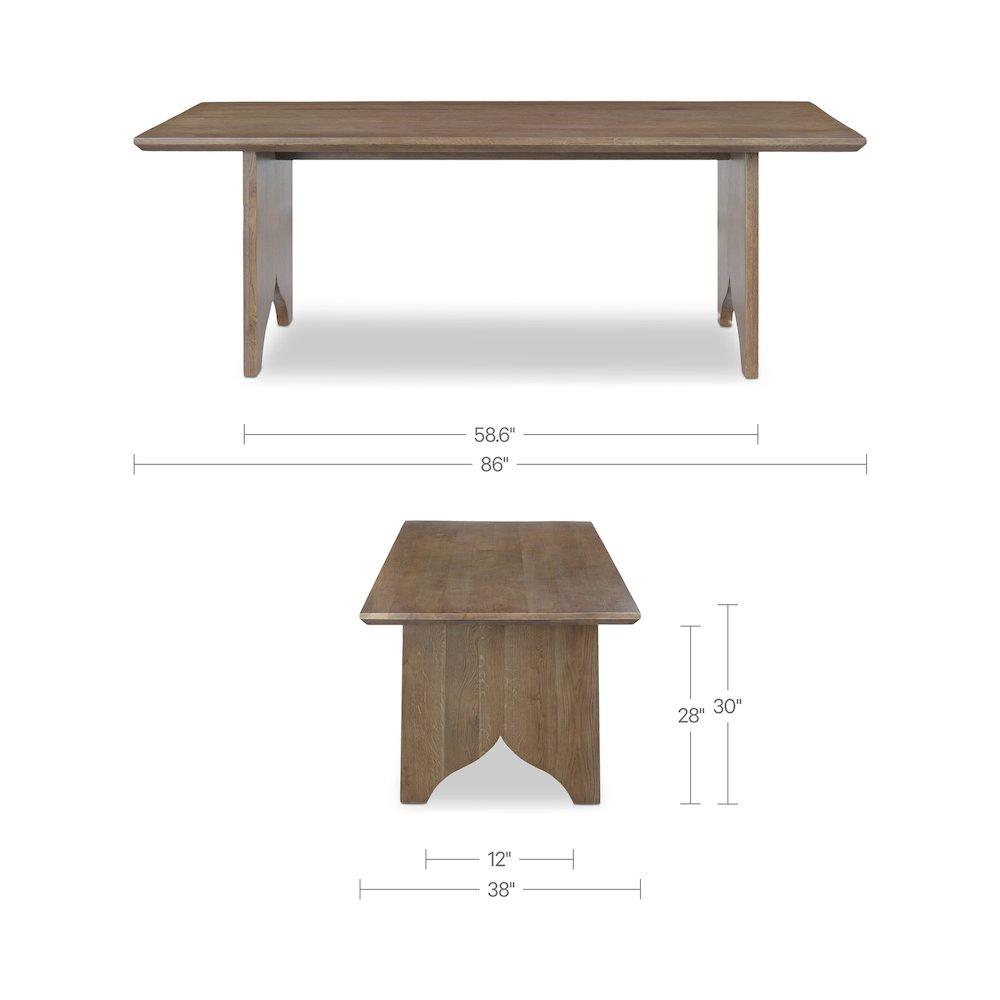 Lake Dining Table Brown