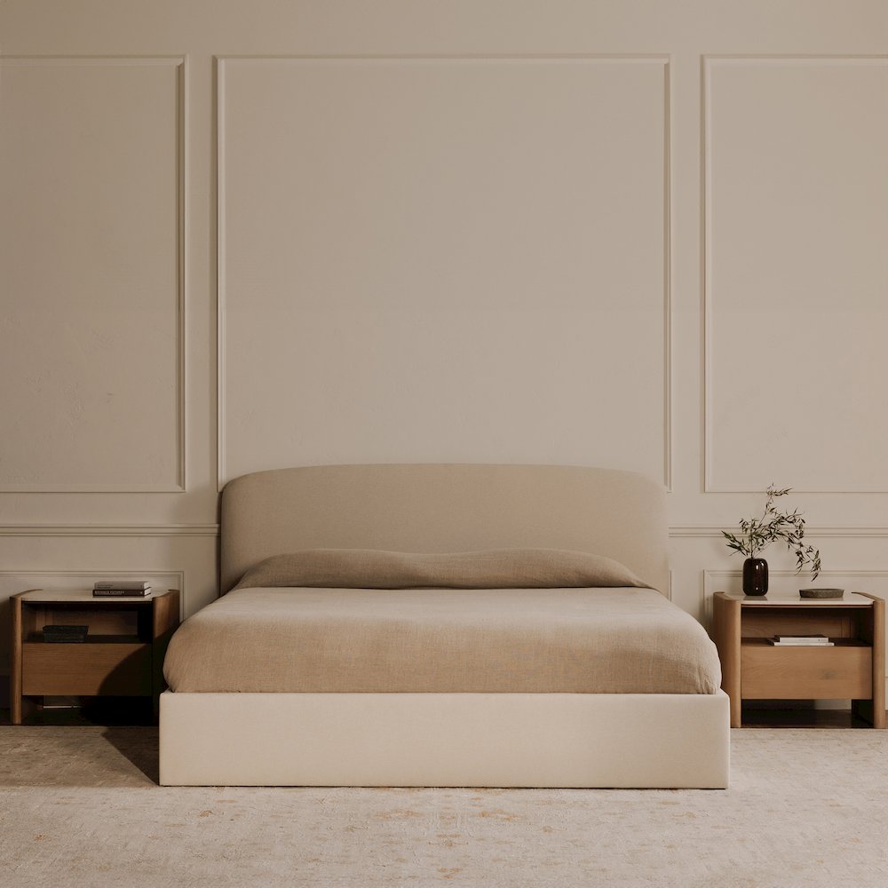 Joan King Storage Bed Cream