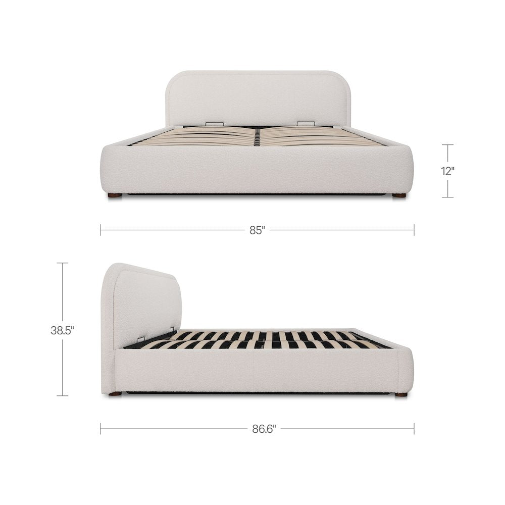 Colin King Storage Bed Oatmeal