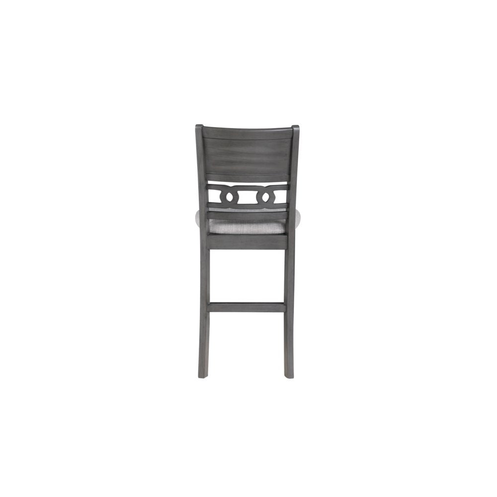 Furniture Gia Solid Wood Counter Table 2 Chairs in Gray