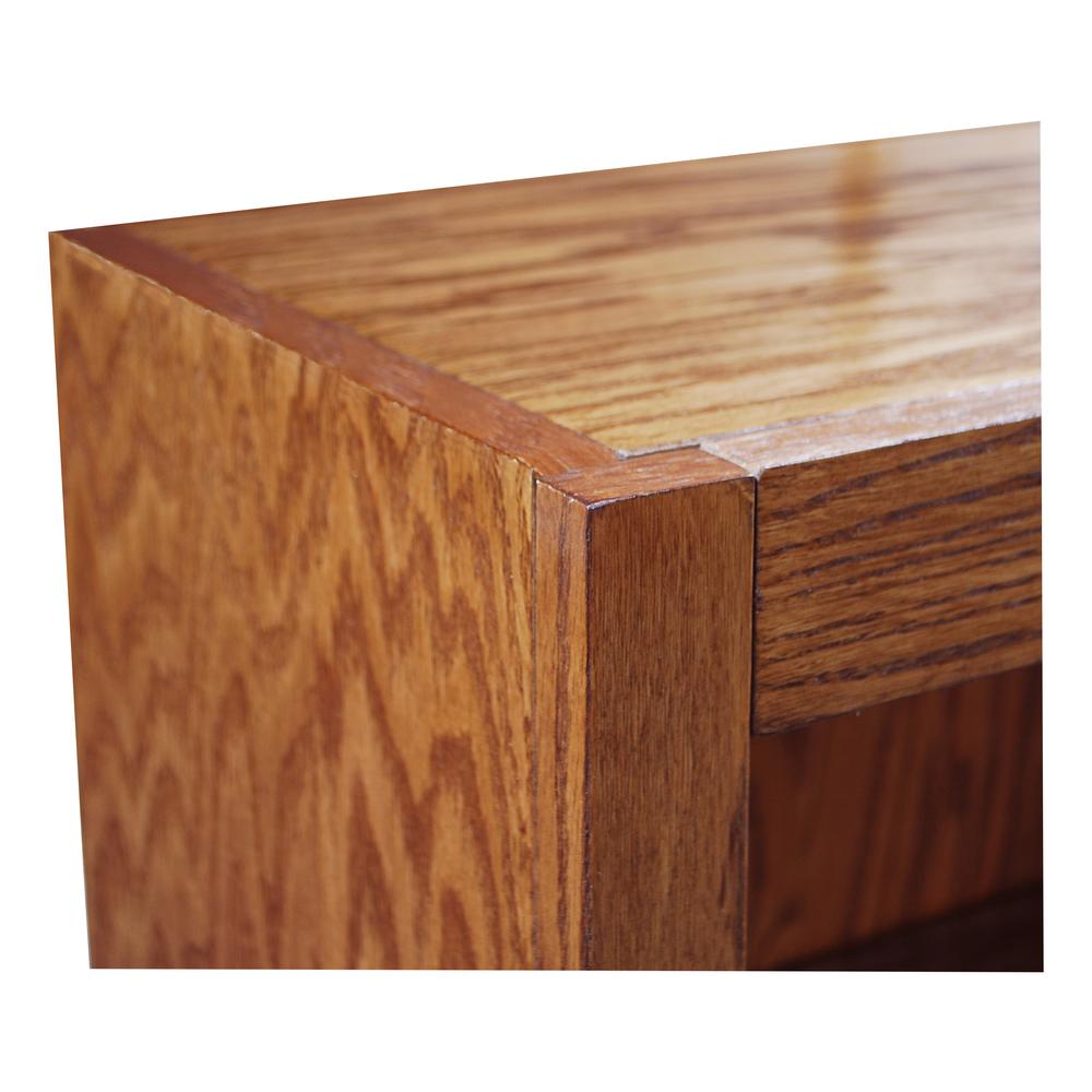 Concepts in Wood Single Wide Bookcase, 6 Shelves, Dry Oak Finish