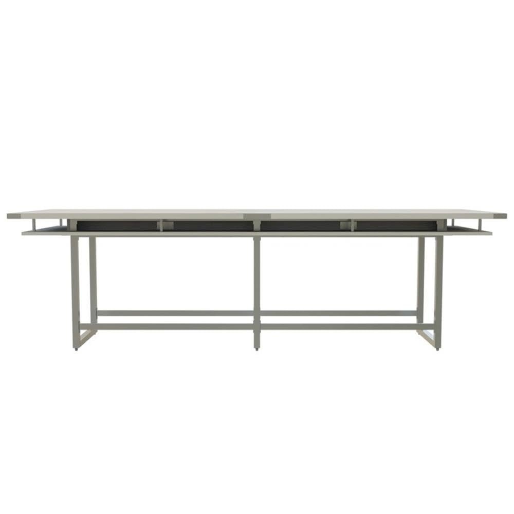 Mirella™ Conference Table, Standing-Height, 12’ White Ash