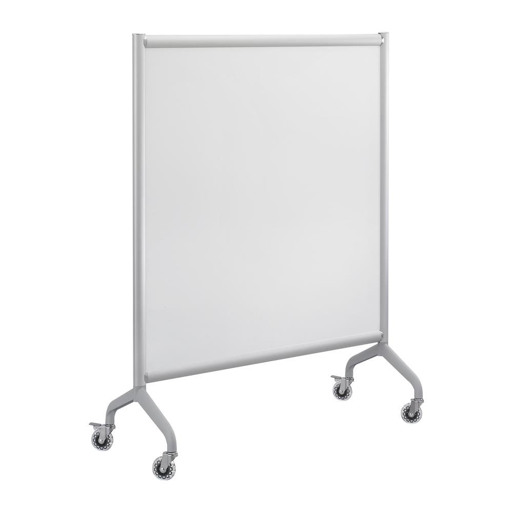 Rumba Full Panel Whiteboard Collaboration Screen, 42w x 16d x 54h, White/Gray