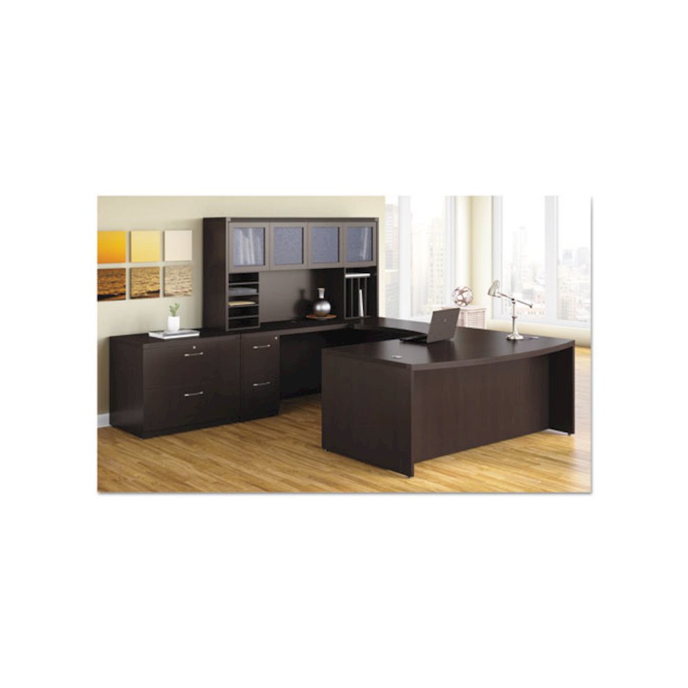 Aberdeen Series File/File Credenza Pedestal, 15¼w x 20d x 27½h, Mocha