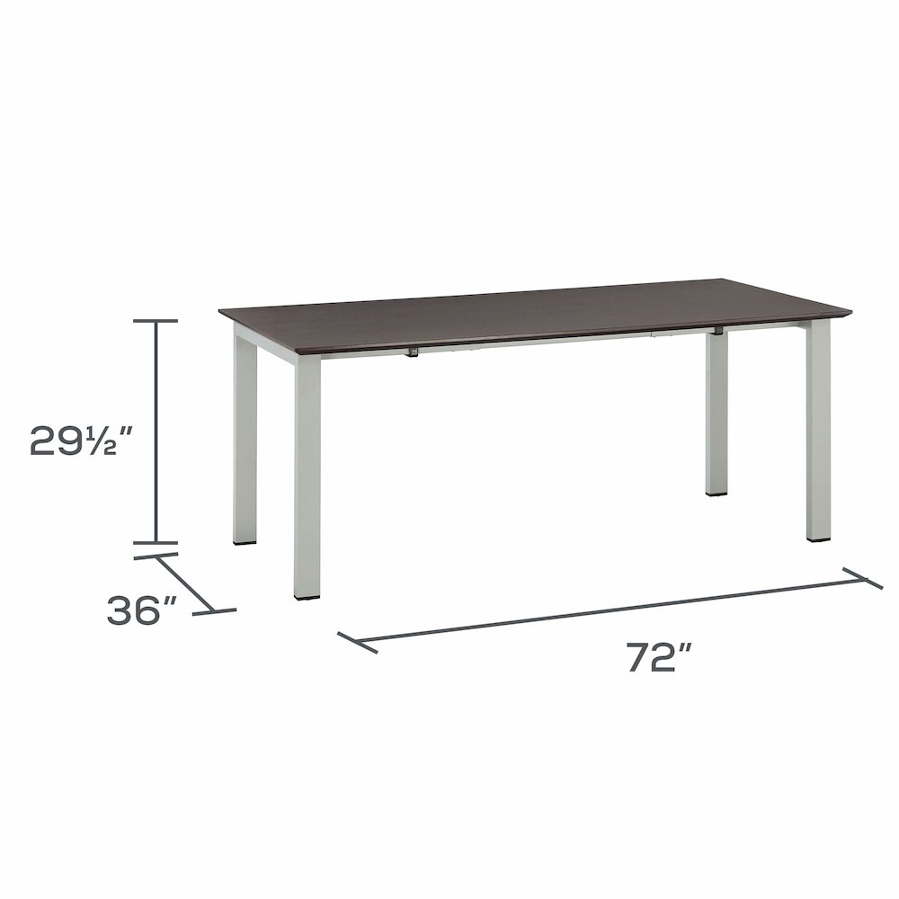 Medina Table Desk with Straight Top- MTD72LDC