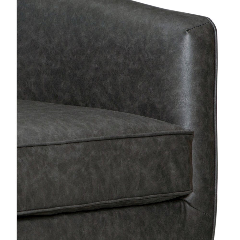 Harrod Faux Leather Accent Chair