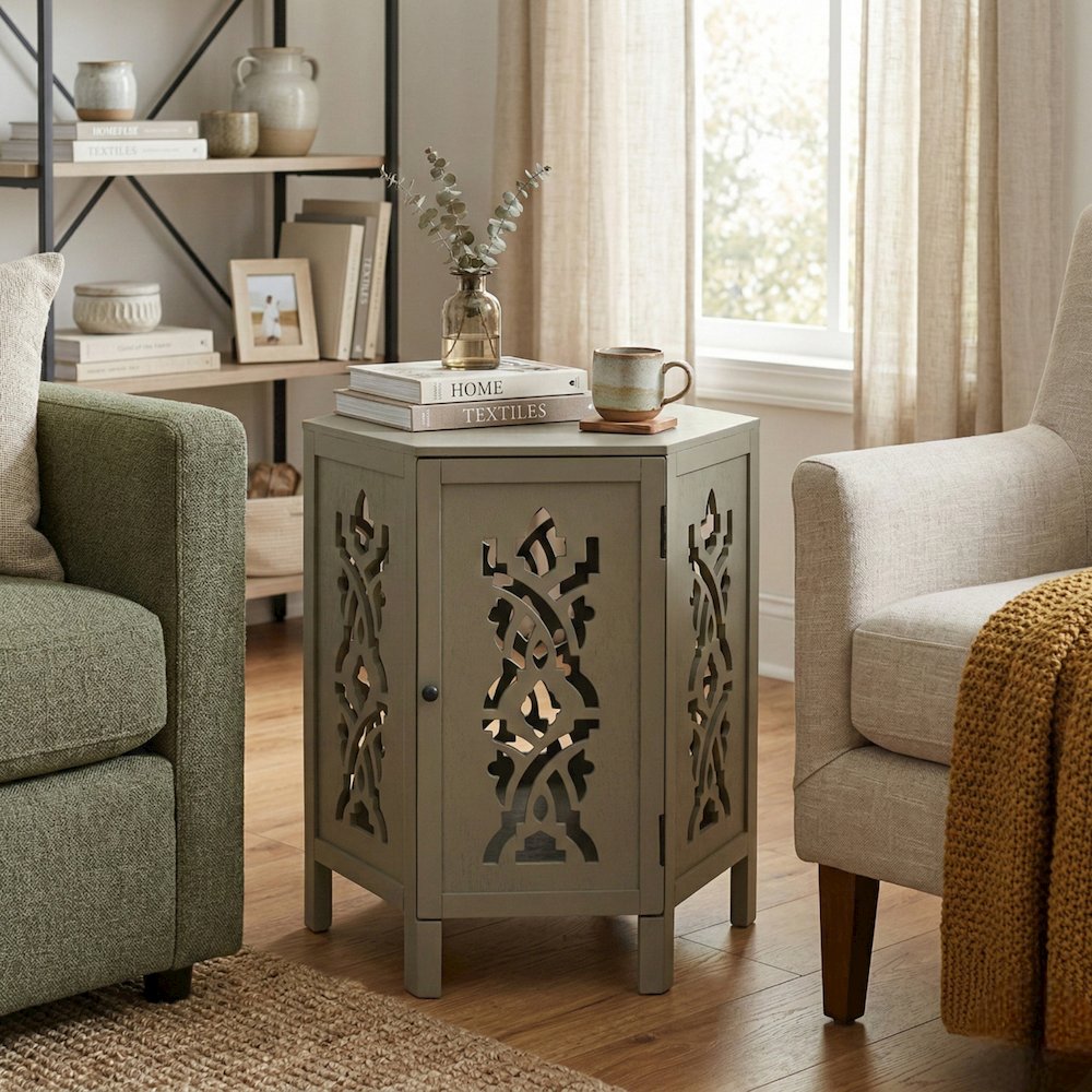 Seema Accent Table - Sage Green