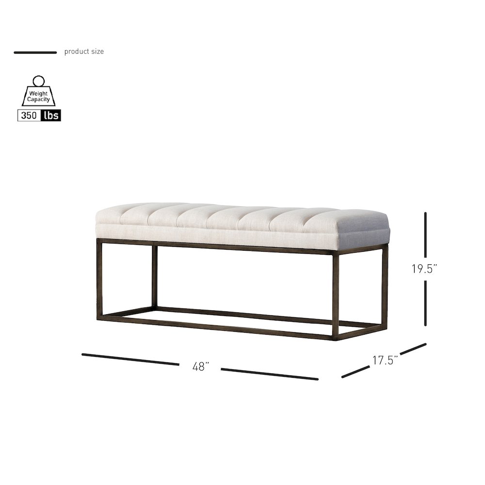 Darius Linen Bench