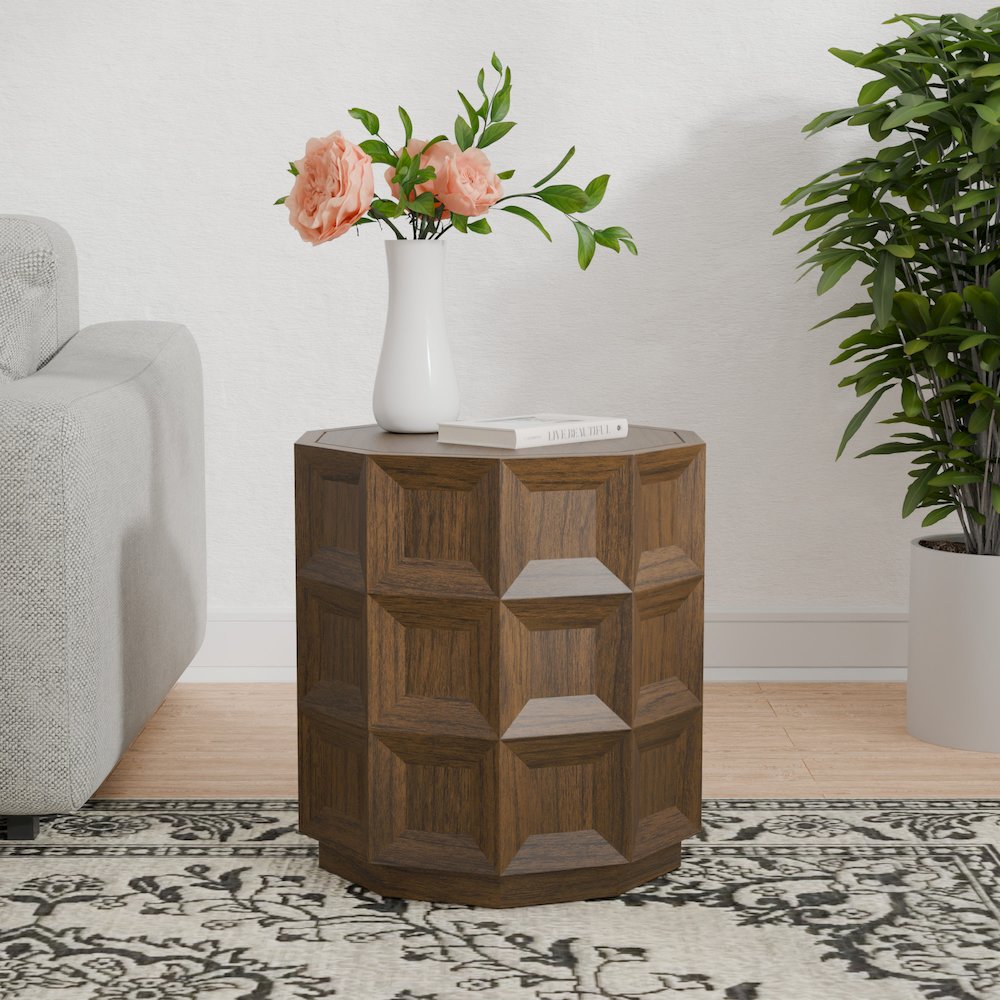 Finnan Accent Table - Walnut