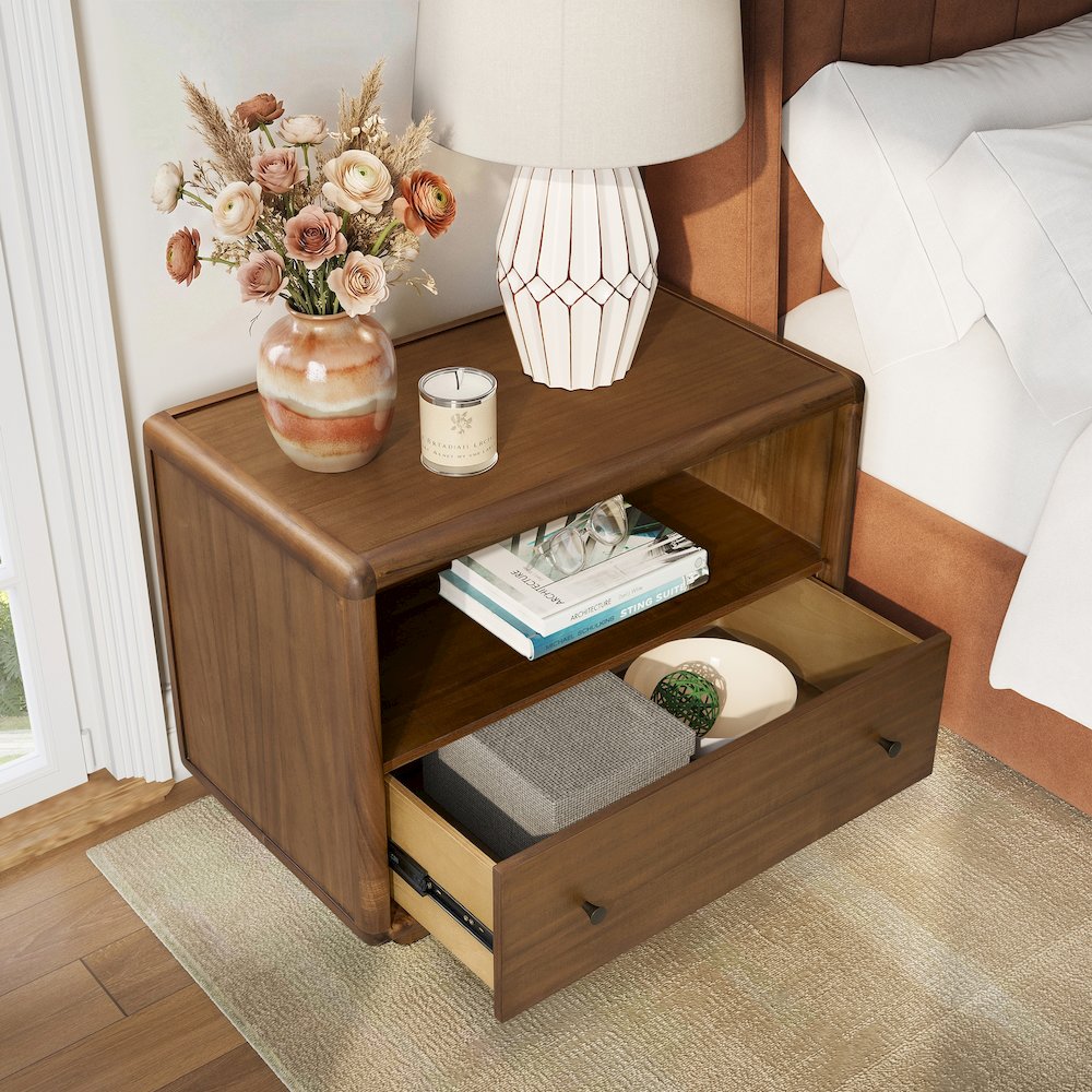 Rosette Accent Table - Hazelnut Brown - 32"W