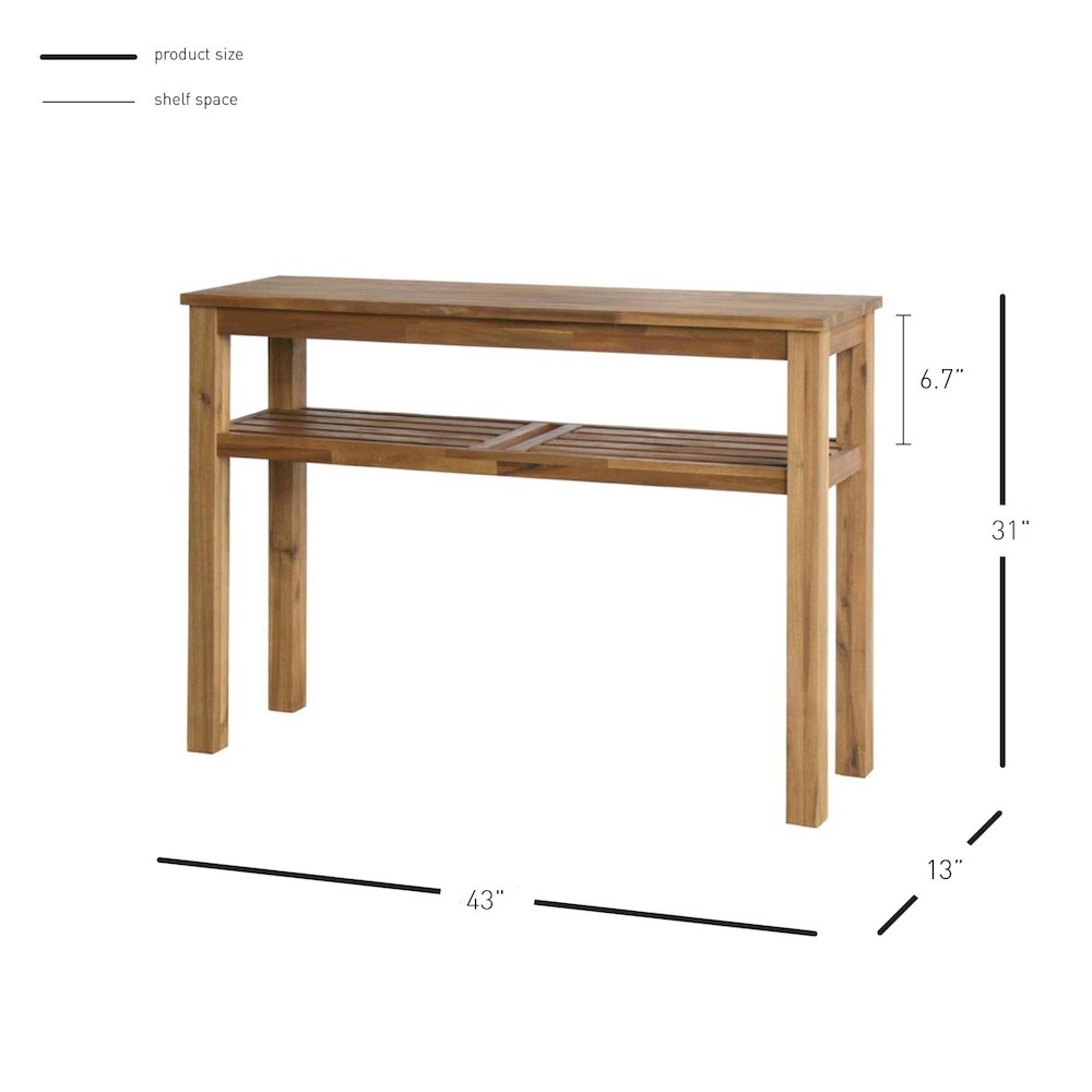 Tiburon Console with Shelf