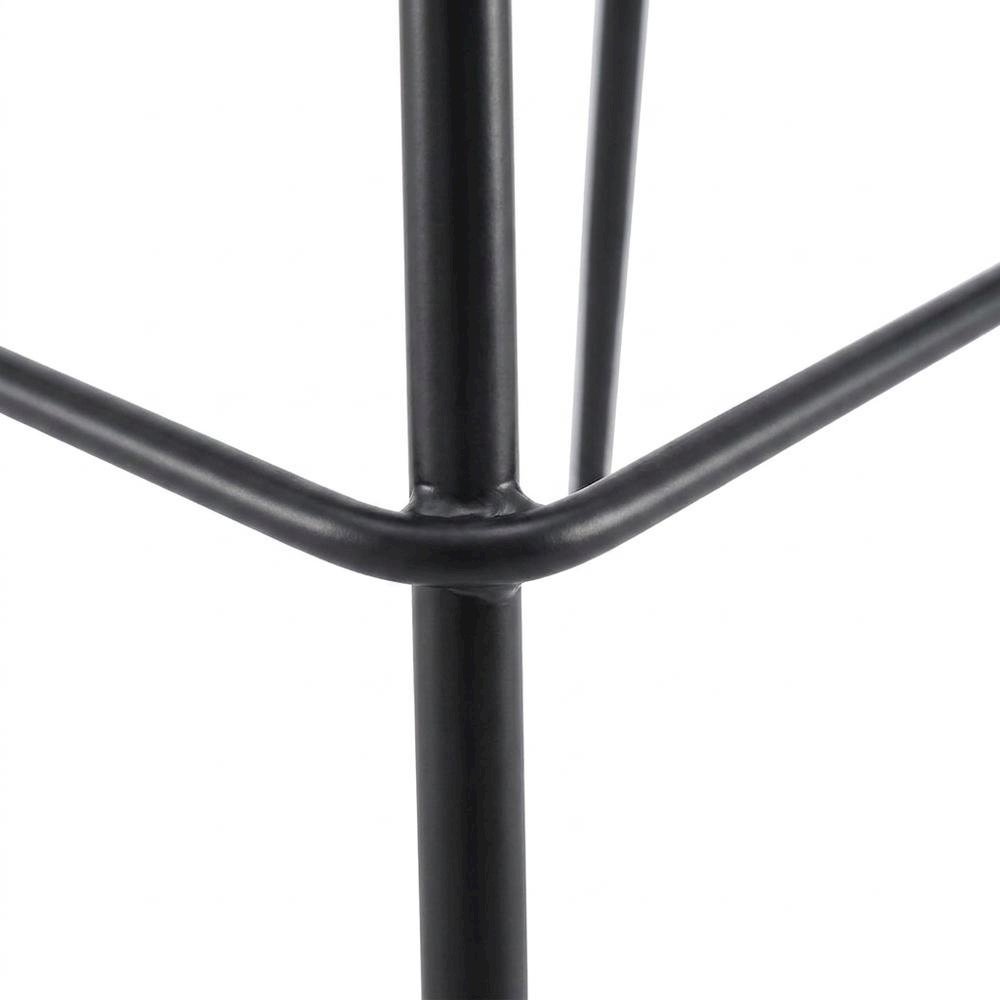Faux Leather Low-Back Counter Stool with Zig-Zag Stitching, Set of 2