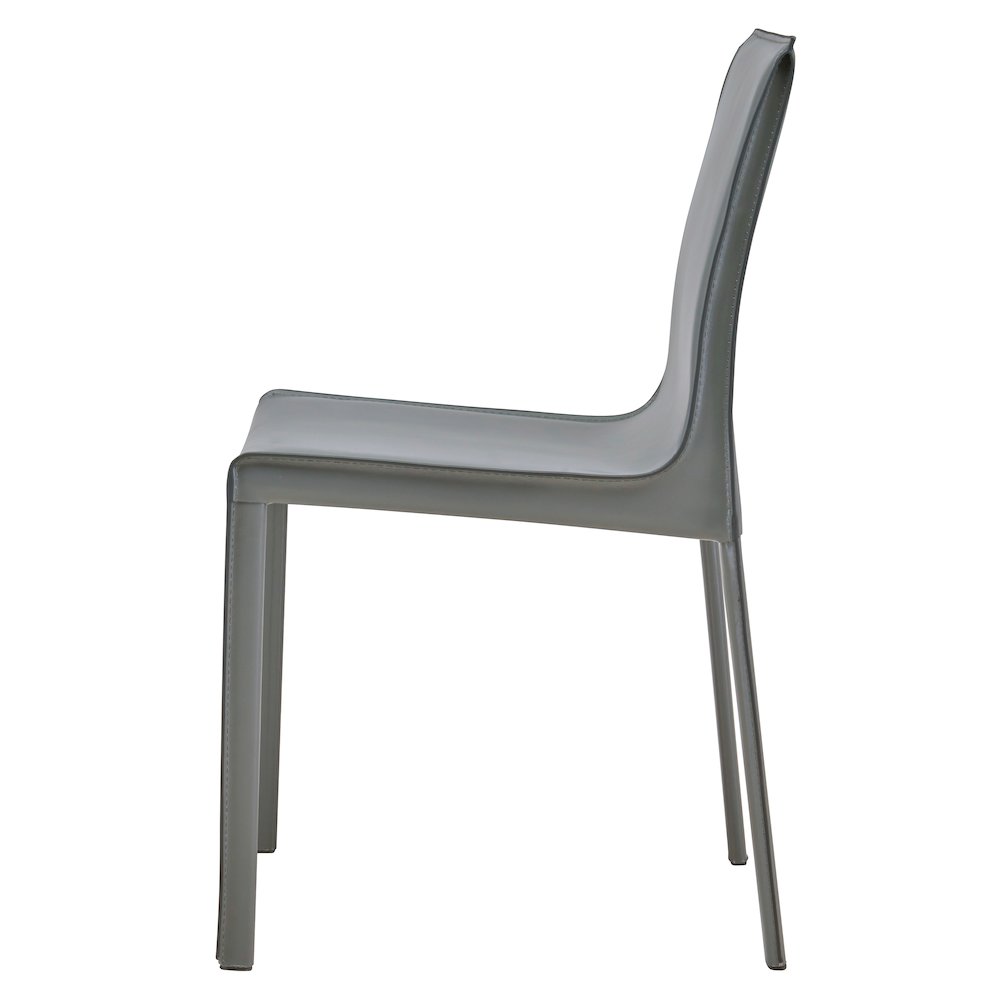 Gervin Recycled Leather Chair, (Set of 2)