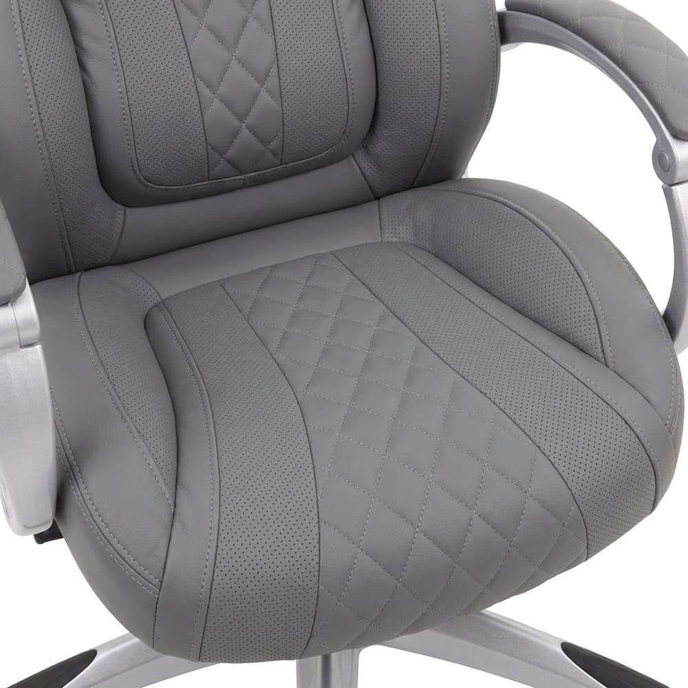 CaressoftPlus High-Back Executive Chair with Adjustable Hinged Arms with Storage