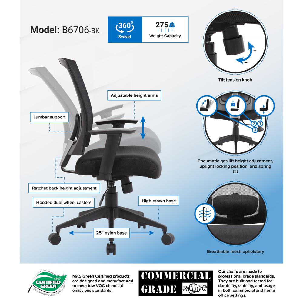 Boss Mesh Back Task Chair