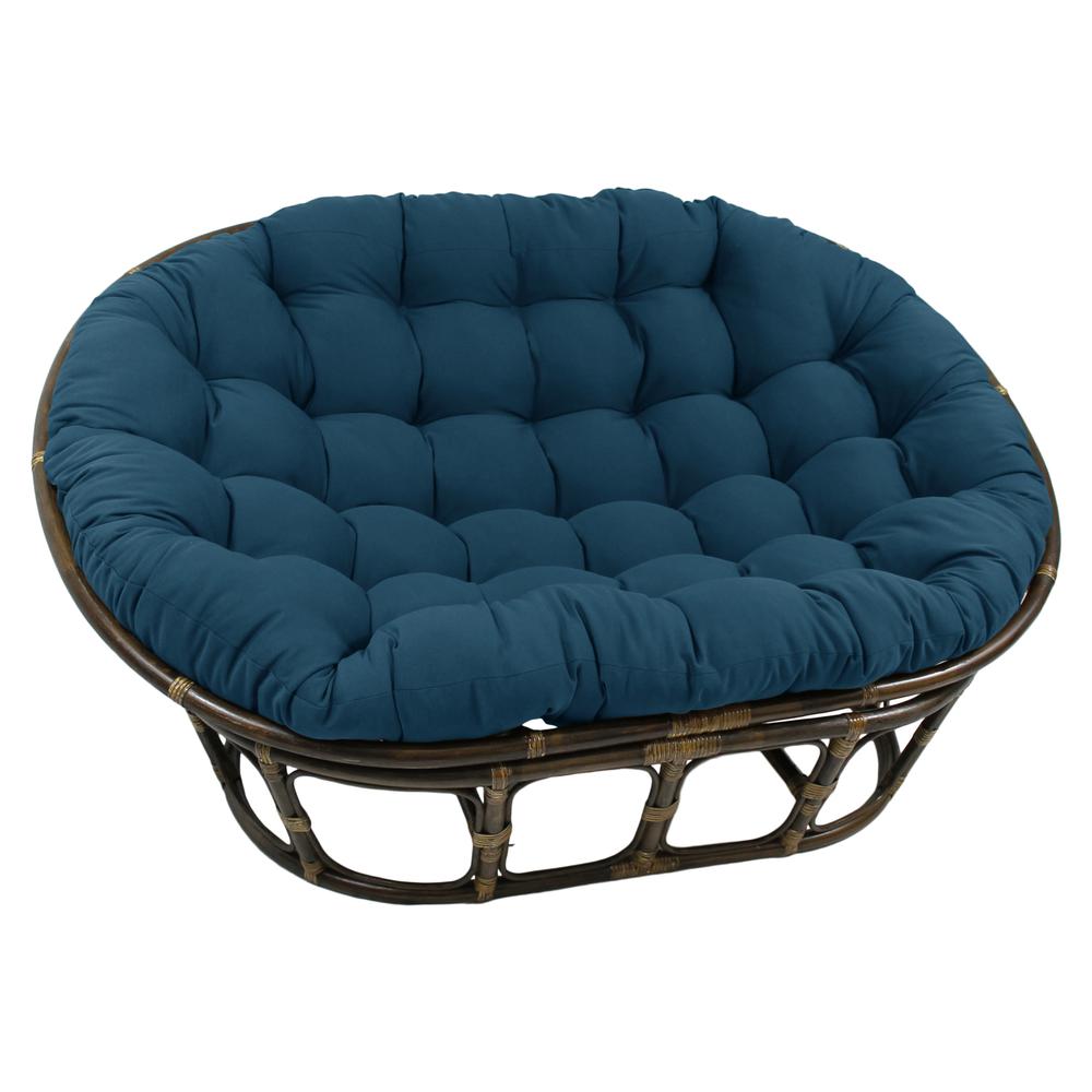 Rattan Double Papasan Chair with Twill Cushion