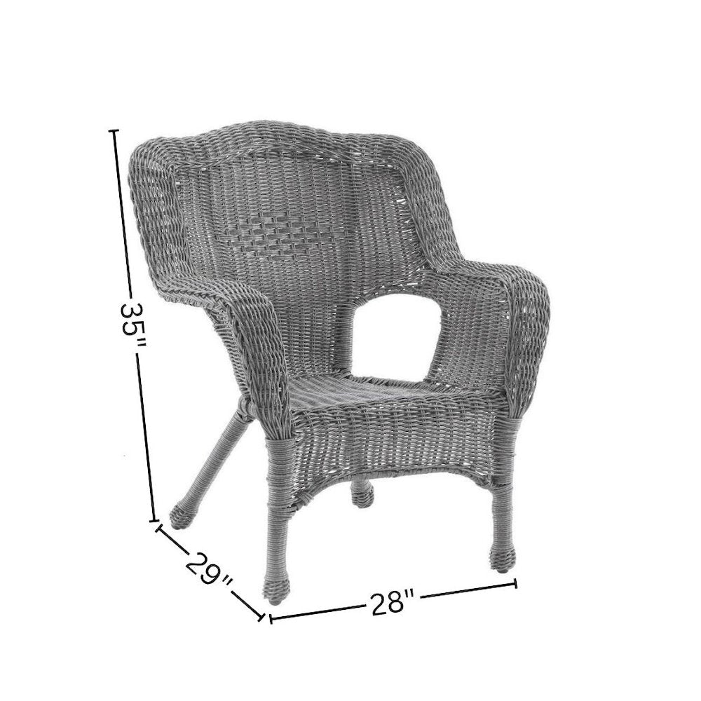 Camelback Resin Wicker Patio Chair