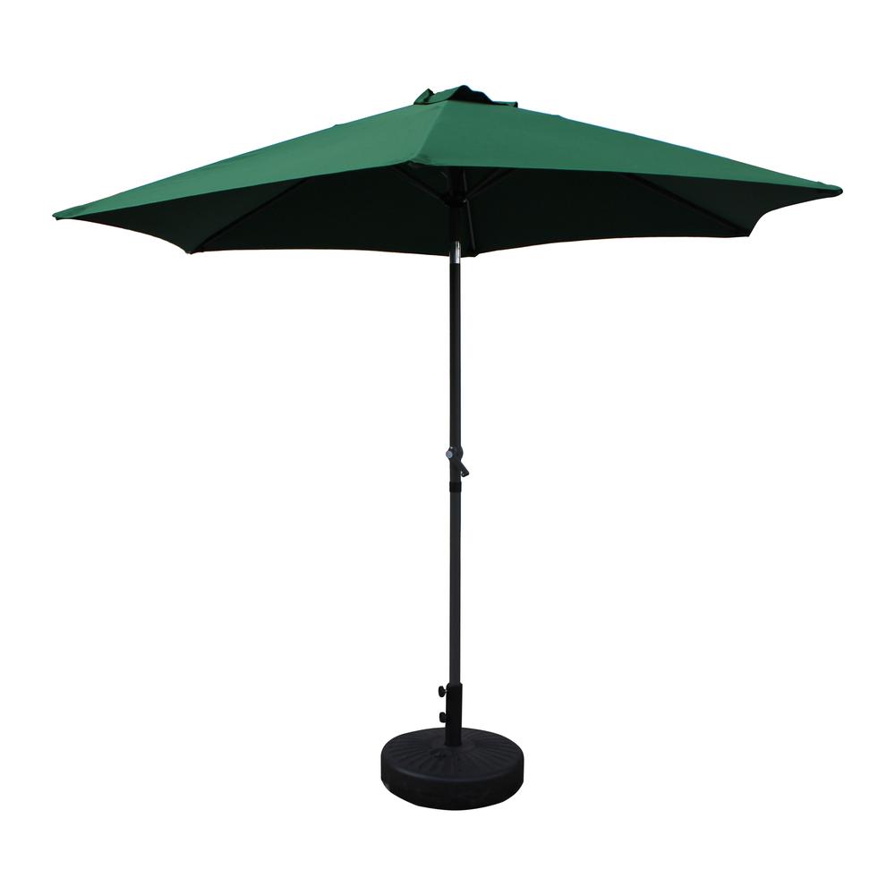 St. Kitts Aluminum 9-foot Patio Umbrella, Forest Green