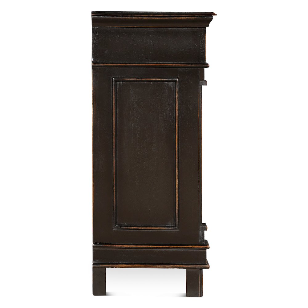 Trento 100" Sideboard in Distressed Black