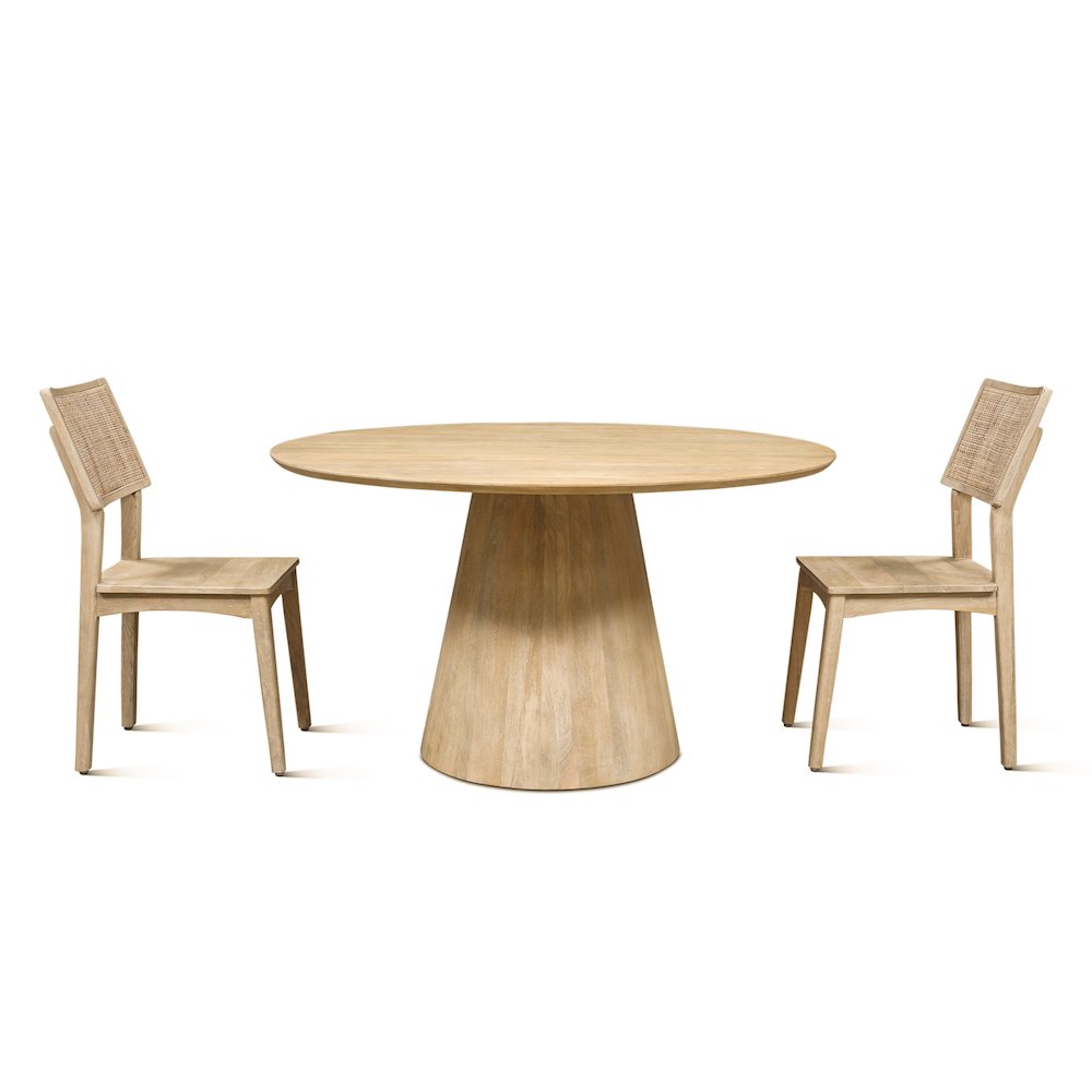 Calabasas 54" Dining Table in Natural White