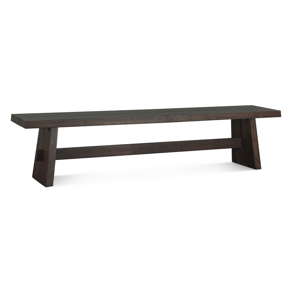 Acadia 79" Bench in Coffee Bean