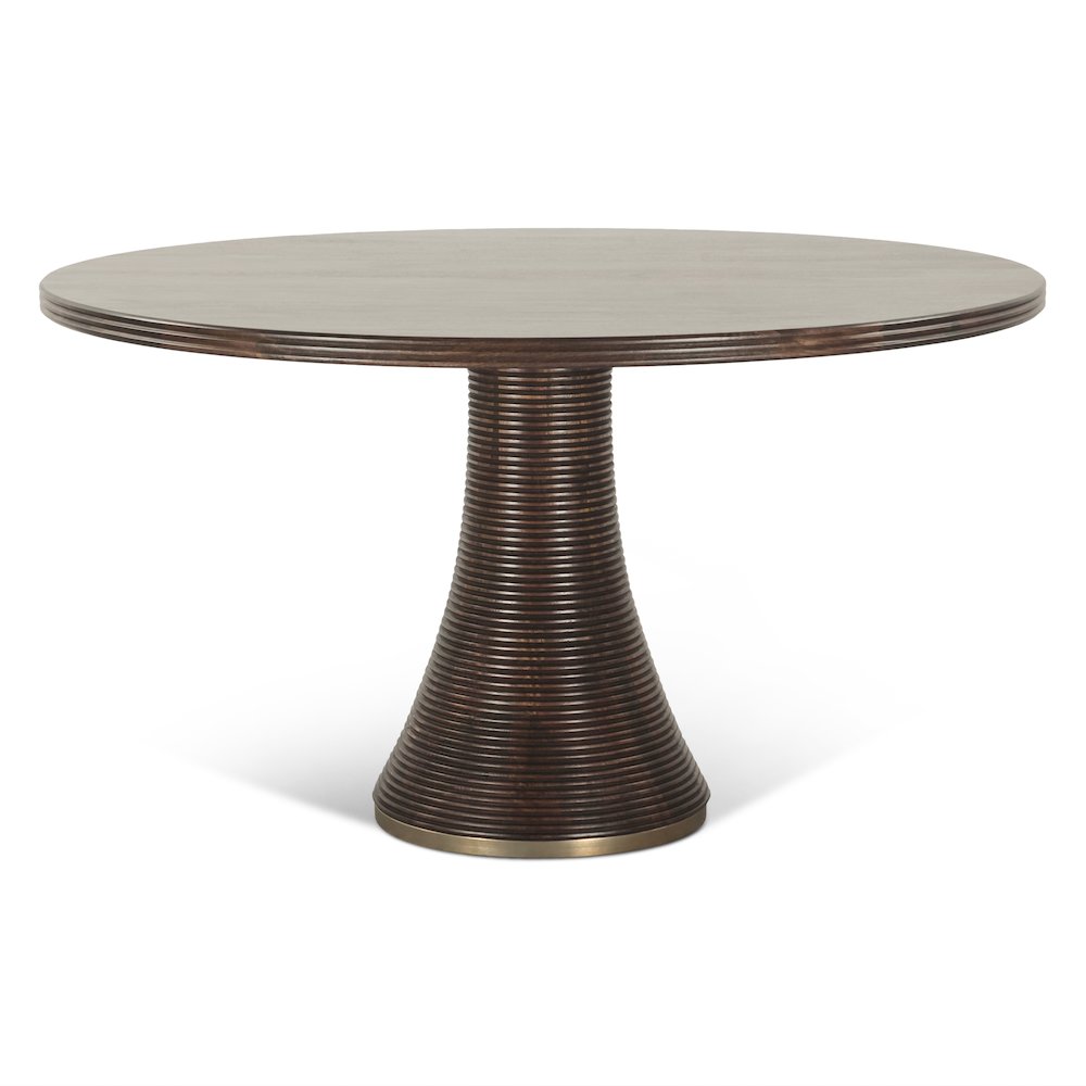 Provence 54" Round Dining Table in Dark Sienna