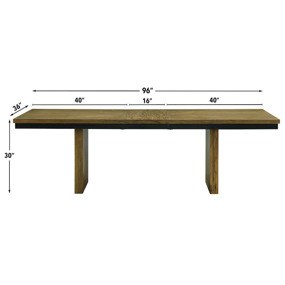 Roatan 80-96" Table with 16-inch Self-Storing Leaf