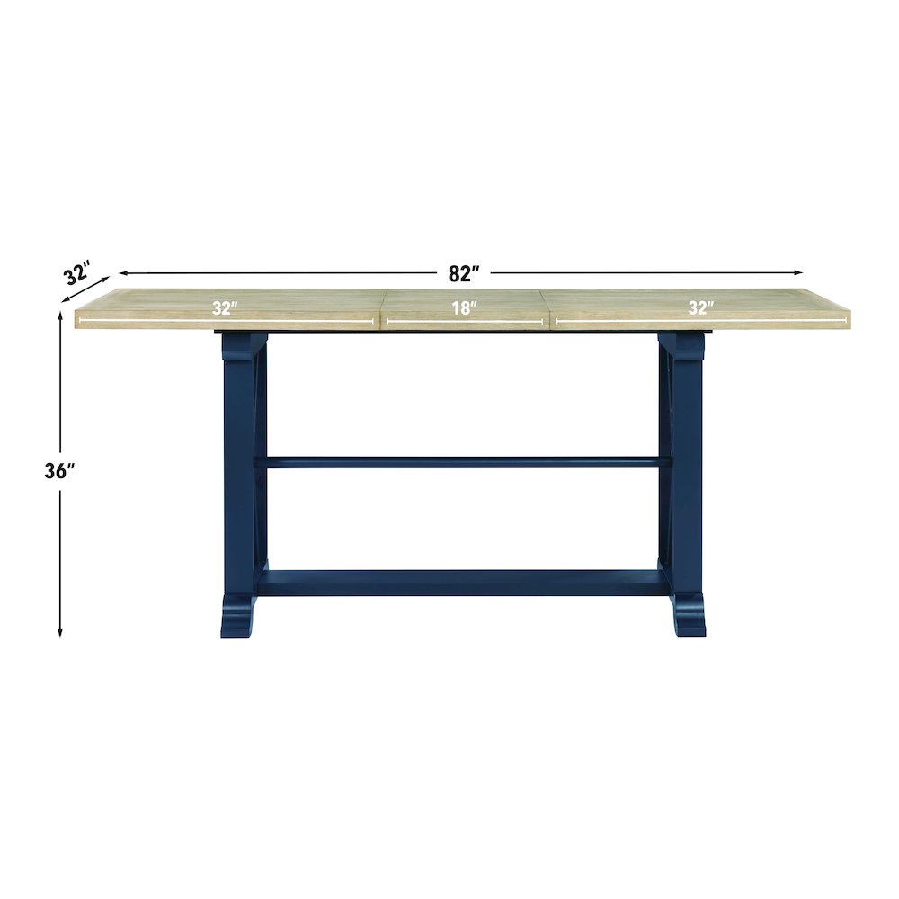 Darcy 7pc Counter Dining Set Blue