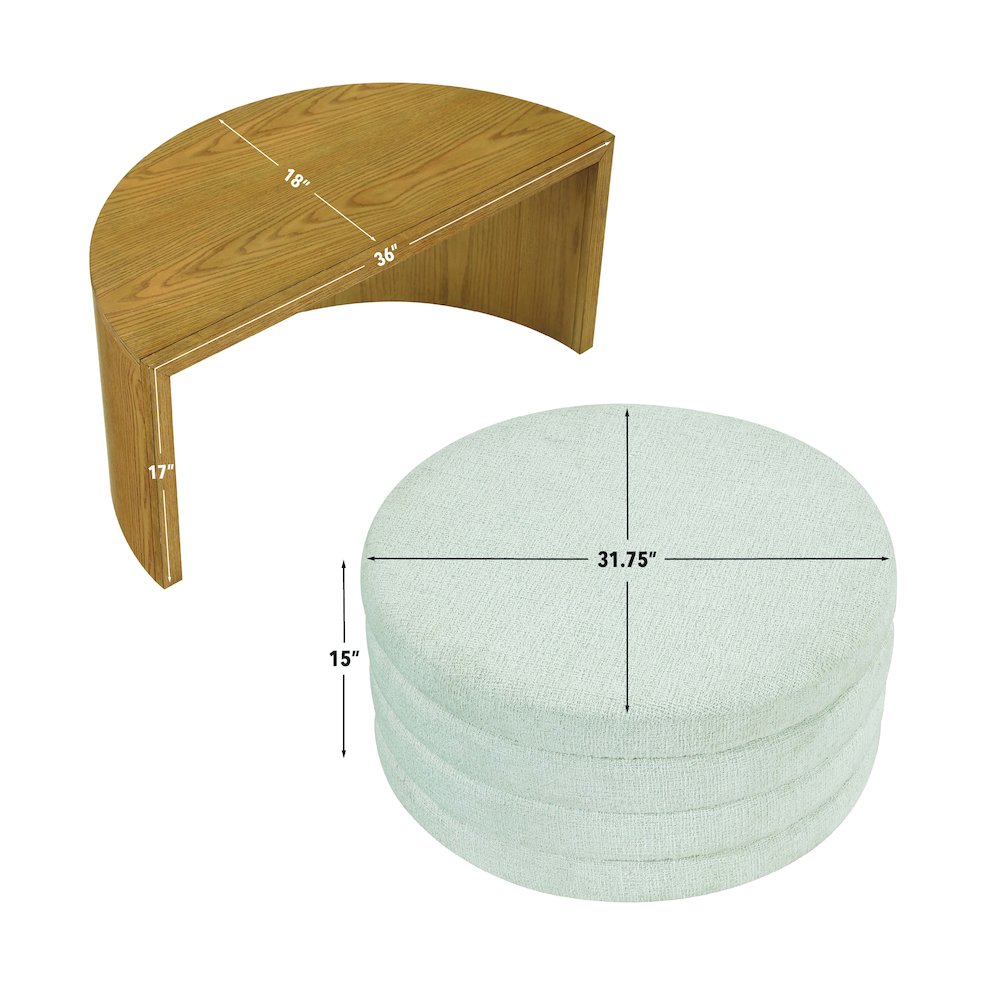 Florence Brown Nesting Cocktail Table