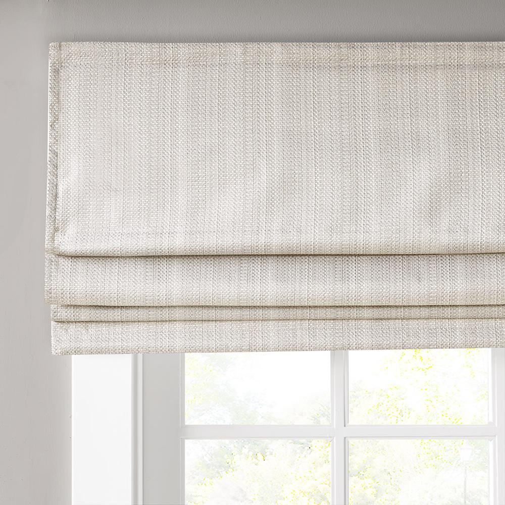Basketweave Energy Efficient Roman Shade, Belen Kox