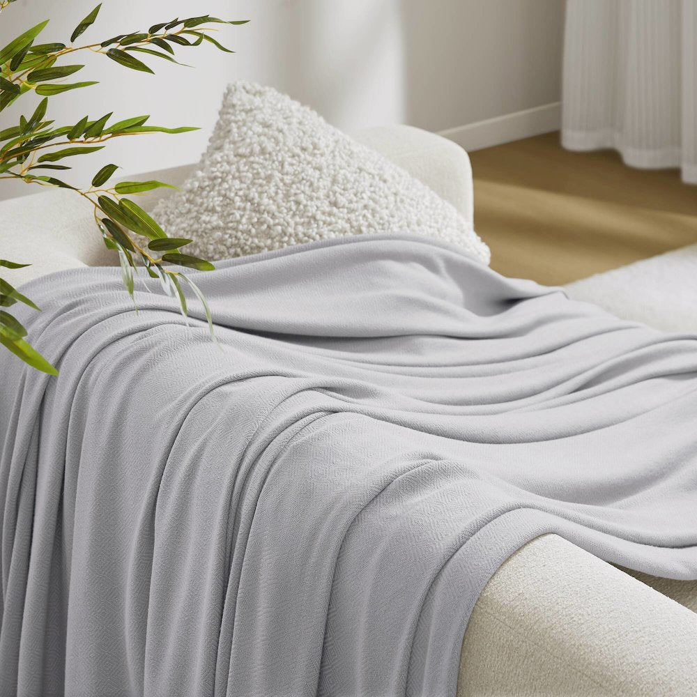 Bamboo Cotton Rayon from Bamboo Cotton Blanket, Grey color