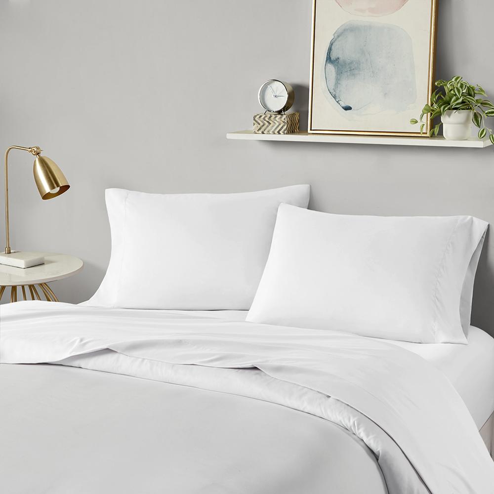 Microfiber All Season Soft Touch Sheet Set, White color