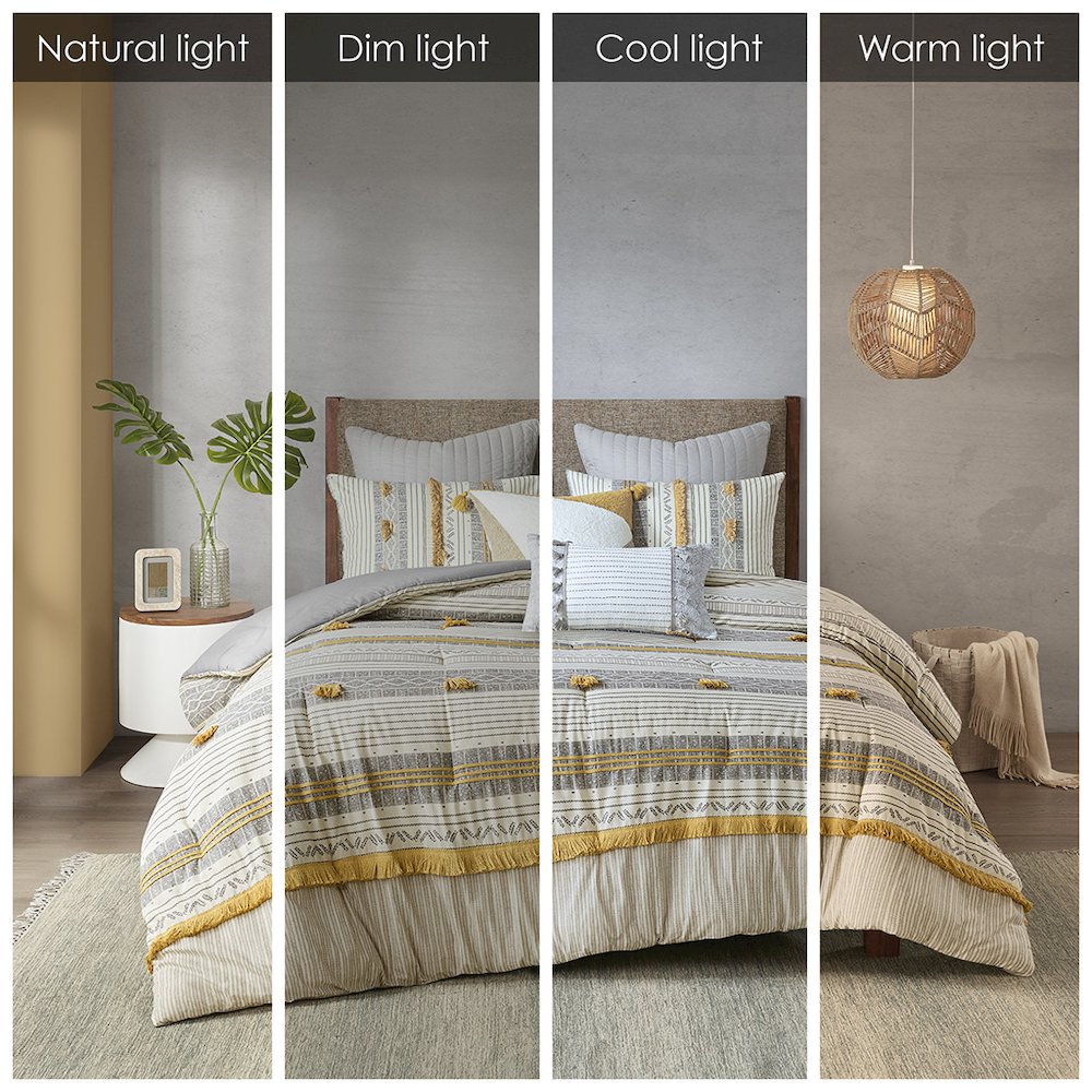 3 Piece Cotton Comforter Set