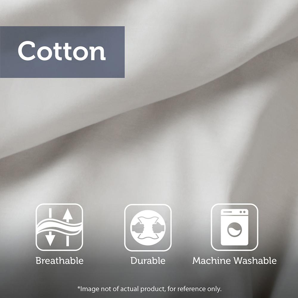 Floral Reversible Cotton Comforter Set with Throw Pillow