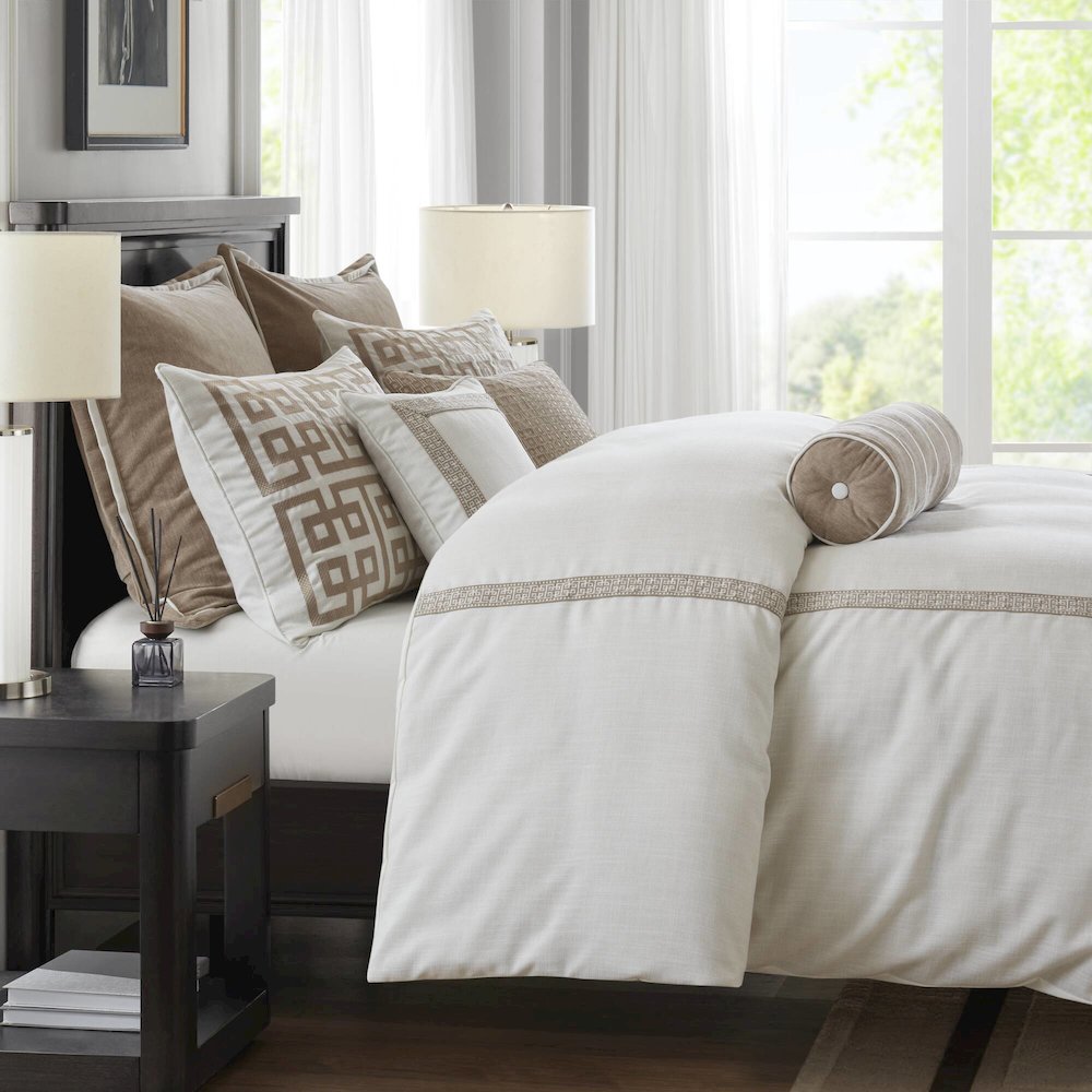 Jarvis Embroidery Oversized Duvet Style Comforter Set