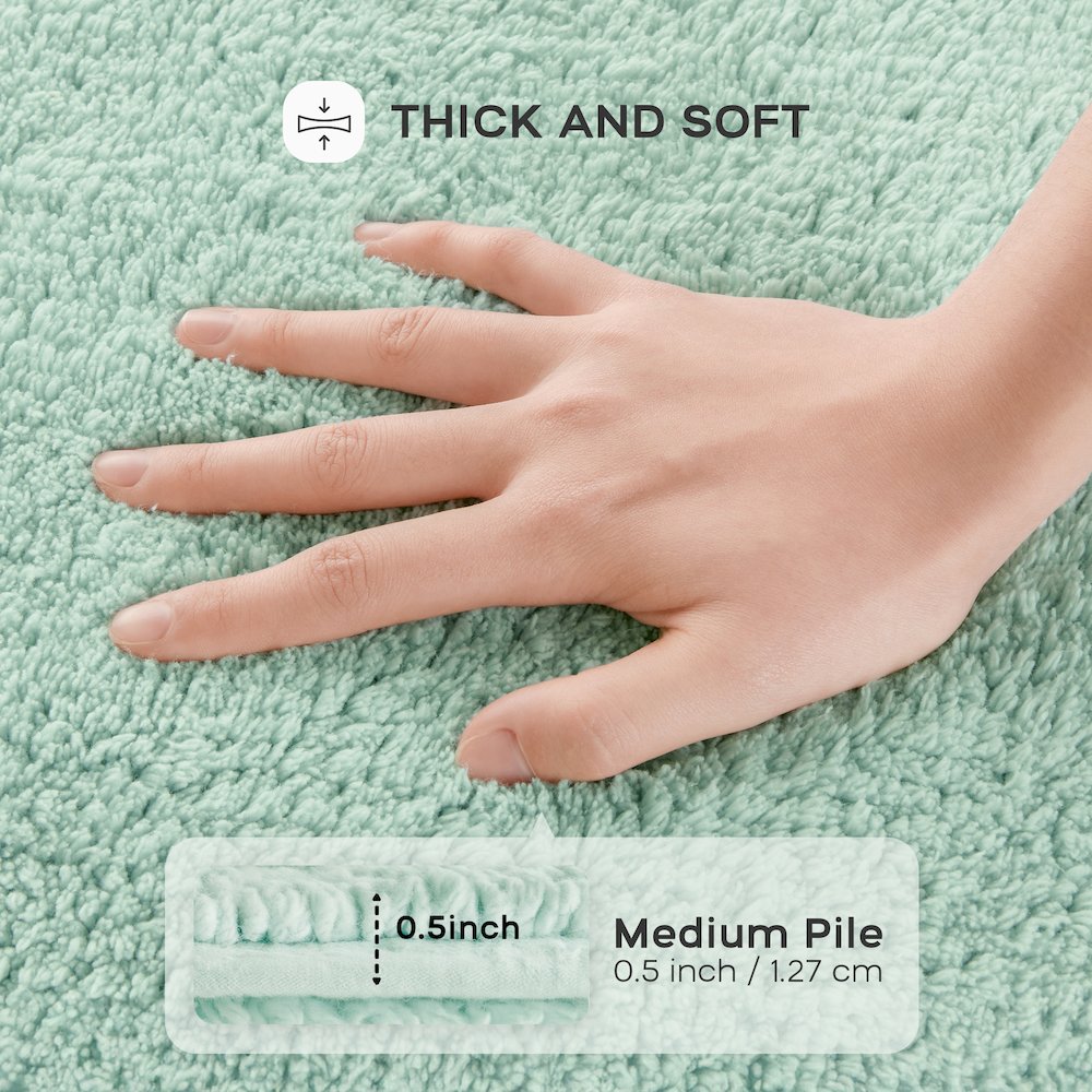 100% Cotton Tufted 3000 GSM Reversible Bath Rug