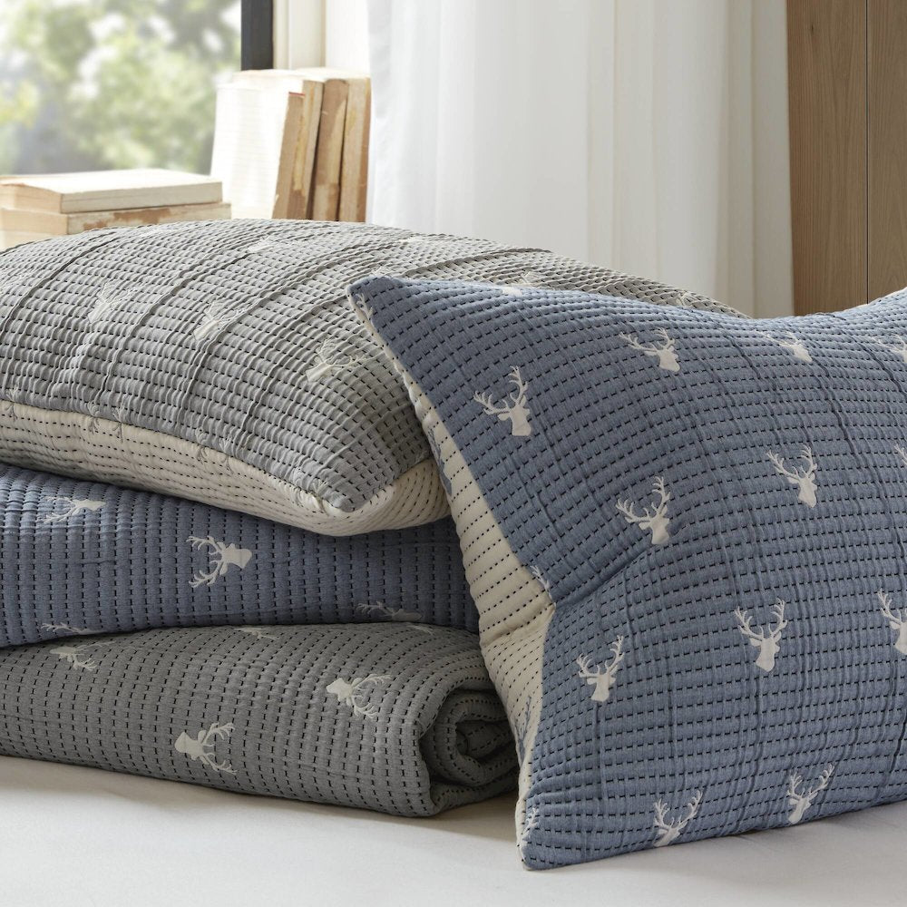 Keystone Throw/Pillow Set, Grey color