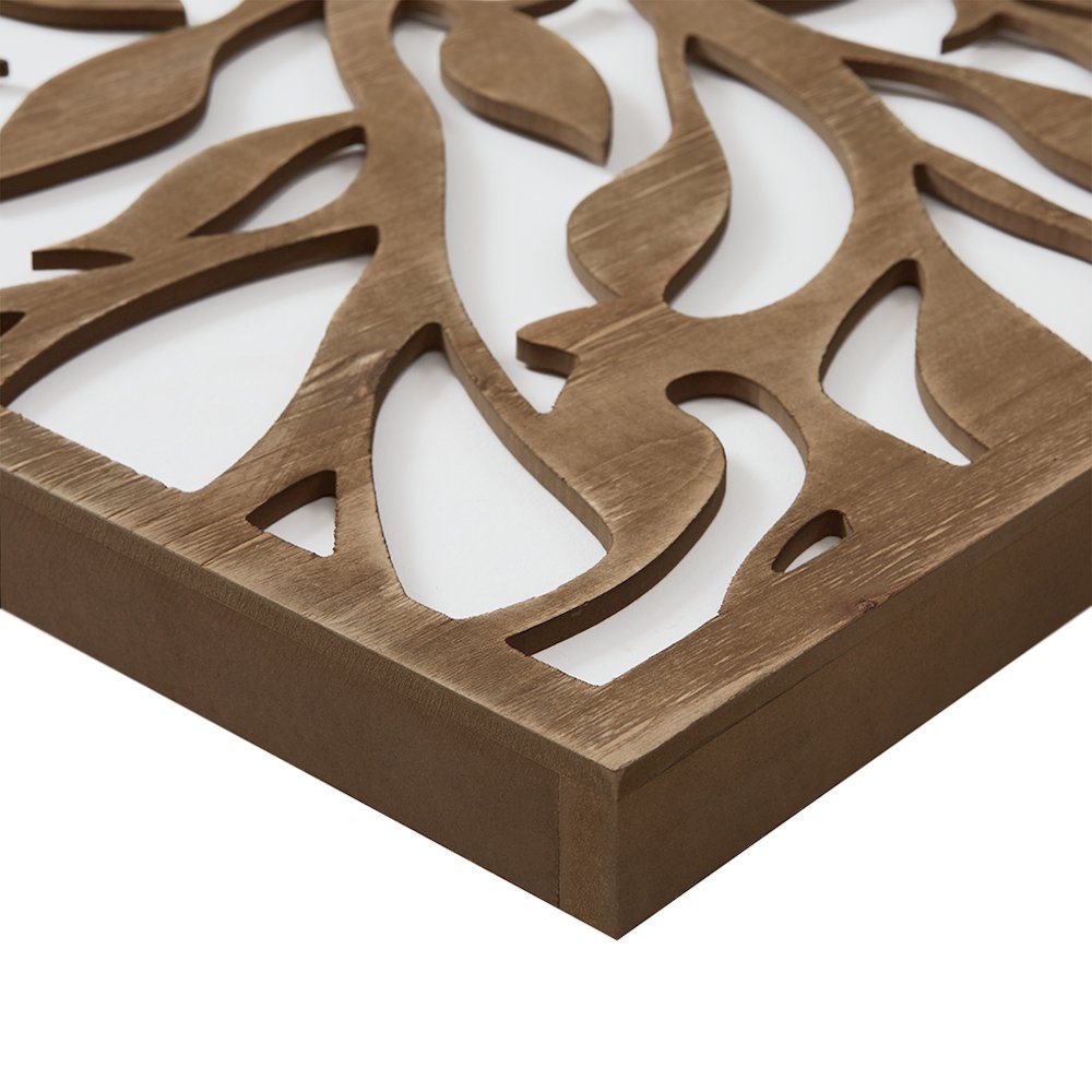 Birch Botanical Two-tone 3-piece Wood Panel Wall Decor Set