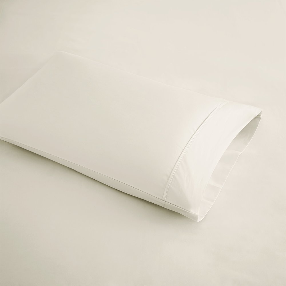 600 Thread Count Cooling Cotton Blend 4 PC Sheet Set, Ivory color