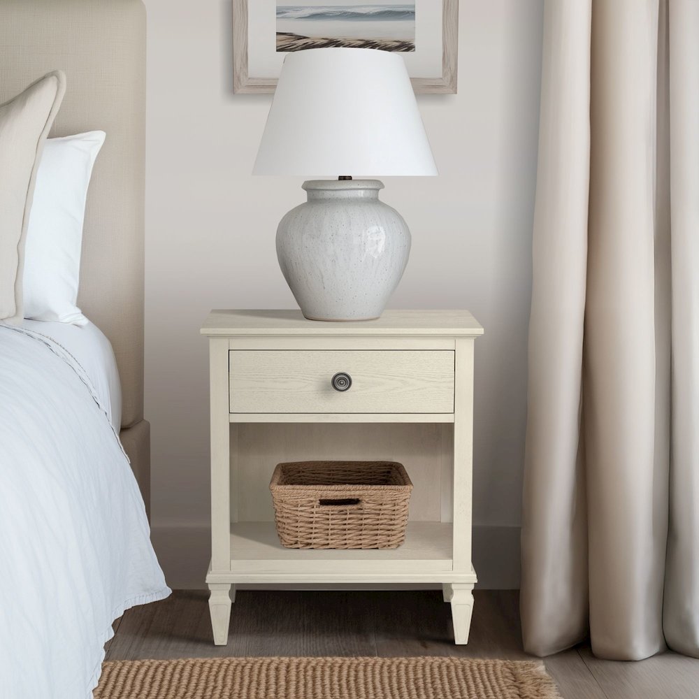 Victoria Nightstand, Antique Cream color