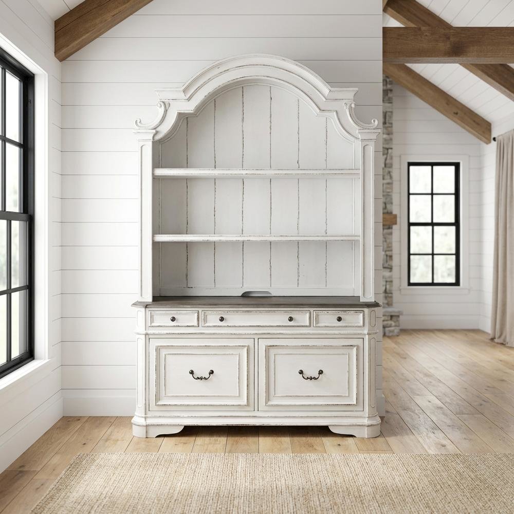Rubberwood Credenza with White Oak & Birch Veneers