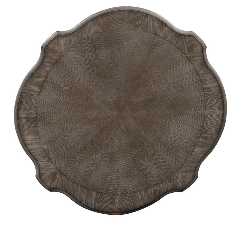 Magnolia Manor Round Cocktail Table in Antique White