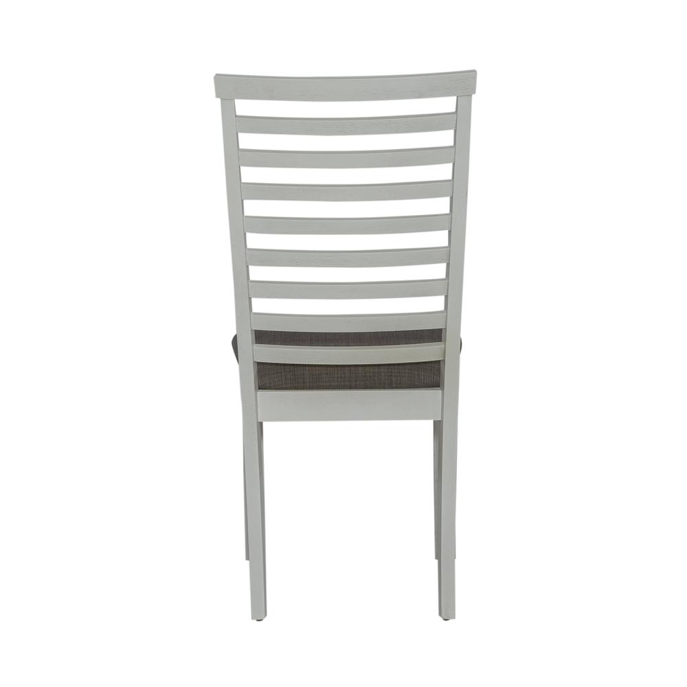 Brook Bay 5 Piece Trestle Table Set - Textured White Finish in White
