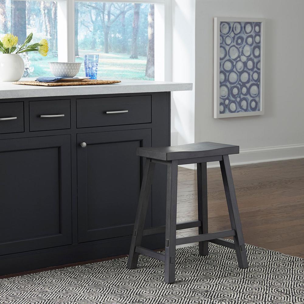 Creations 24 Inch Sawhorse Counter Stool - Slate in Various